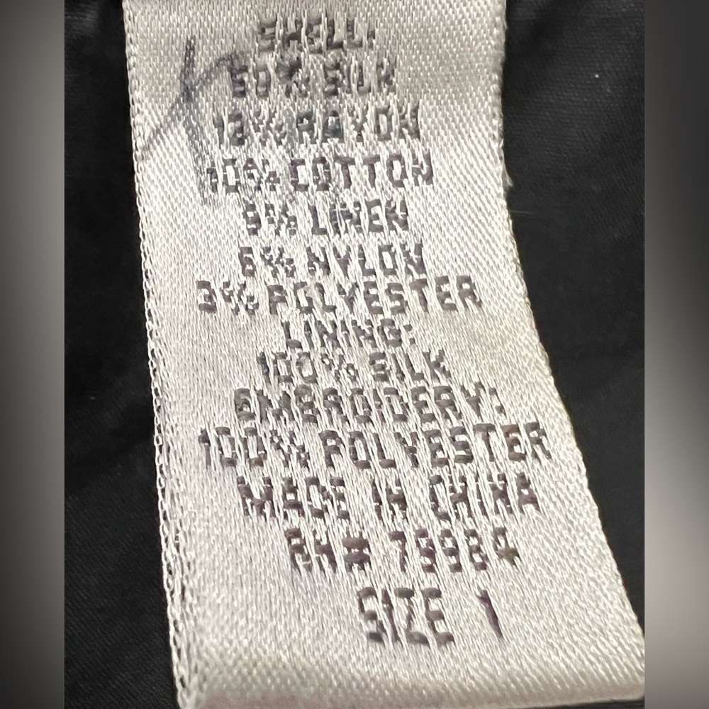 Chico's Silk Patchwork Open Jacket 8/10 - image 4